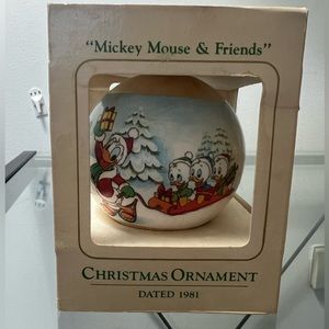 1981 Disney Satin Christmas Ornament